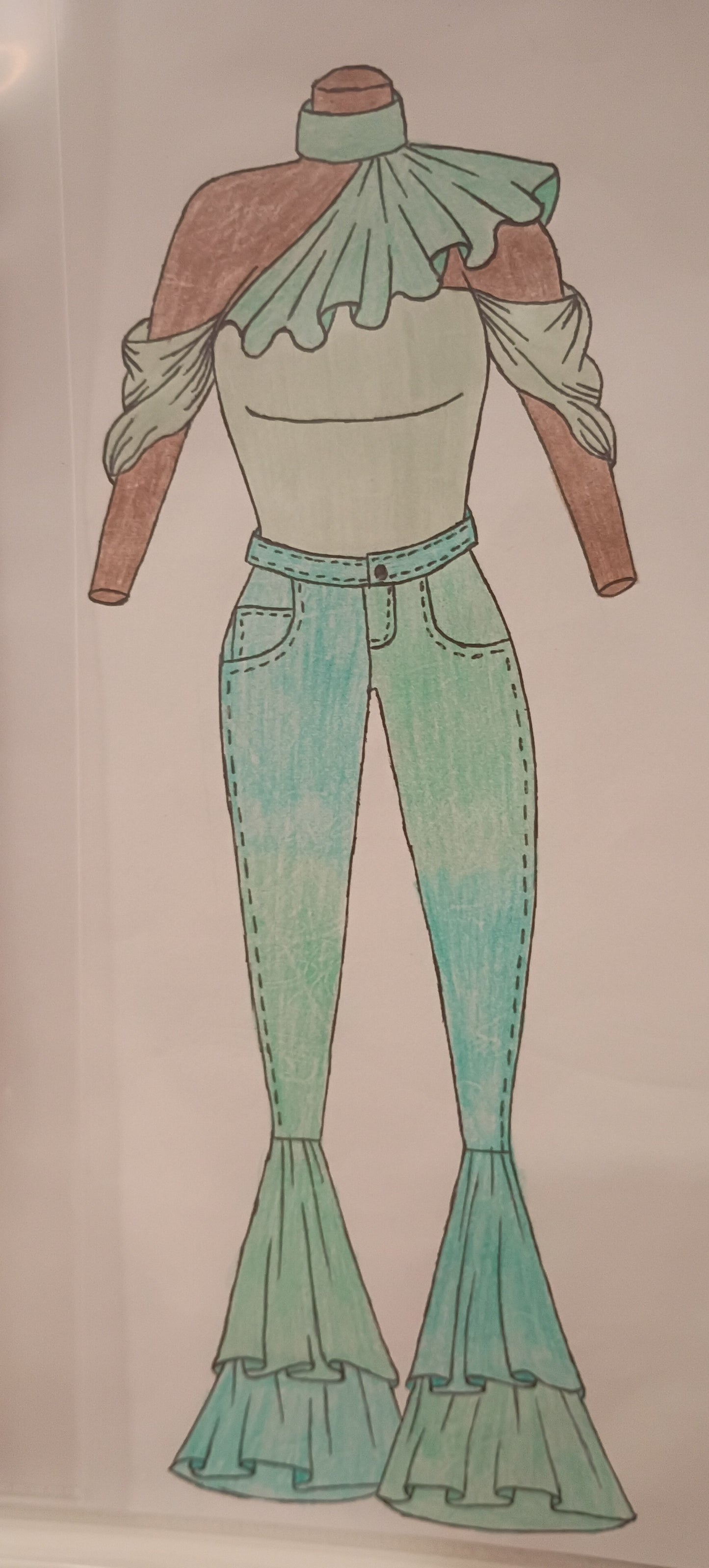 Faith & Flourish Flare Denim Jeans