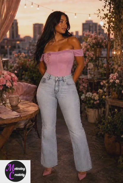 Radiant Grace Bootcut Denim Jeans