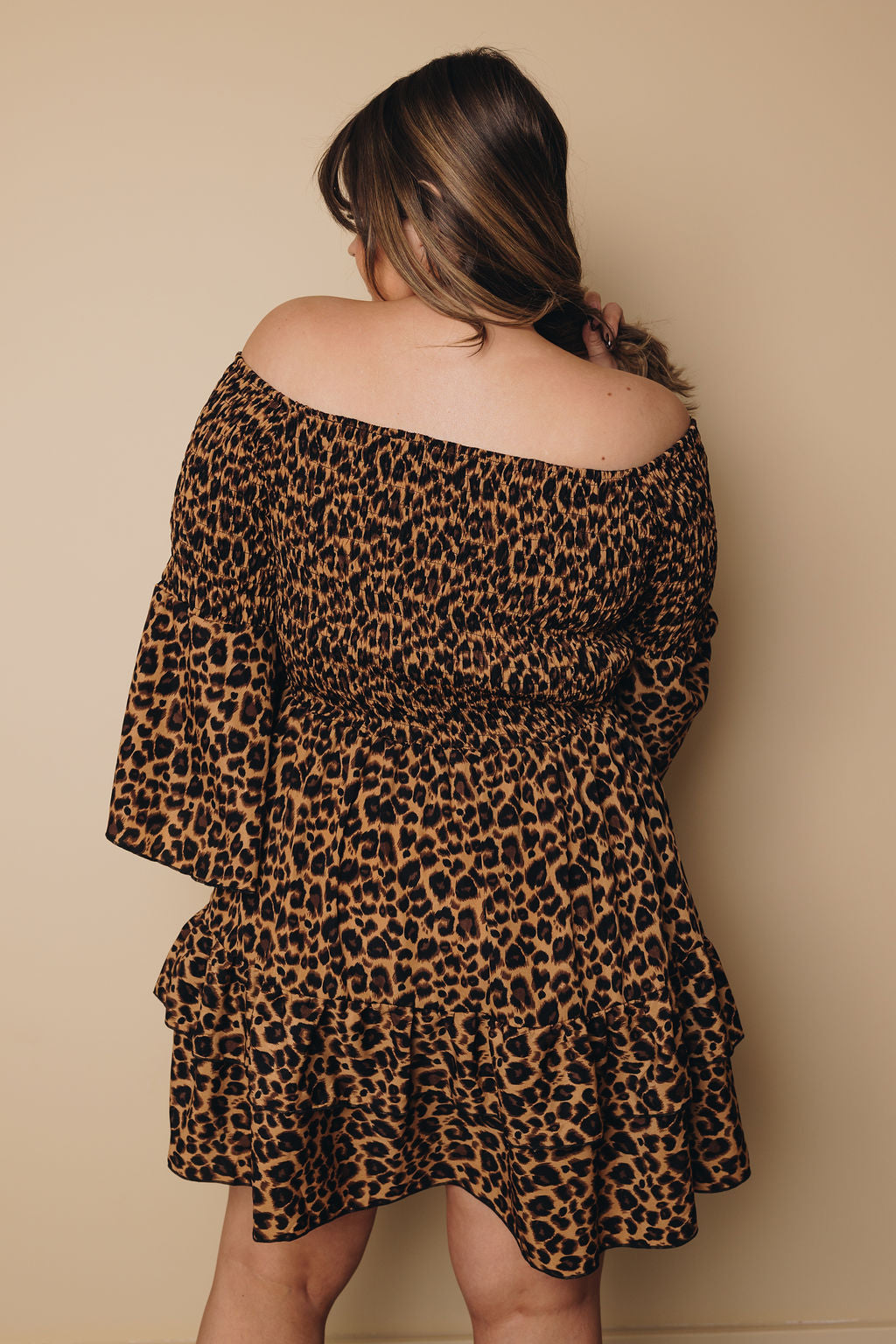 Plus Size Melanie Leopard Dress