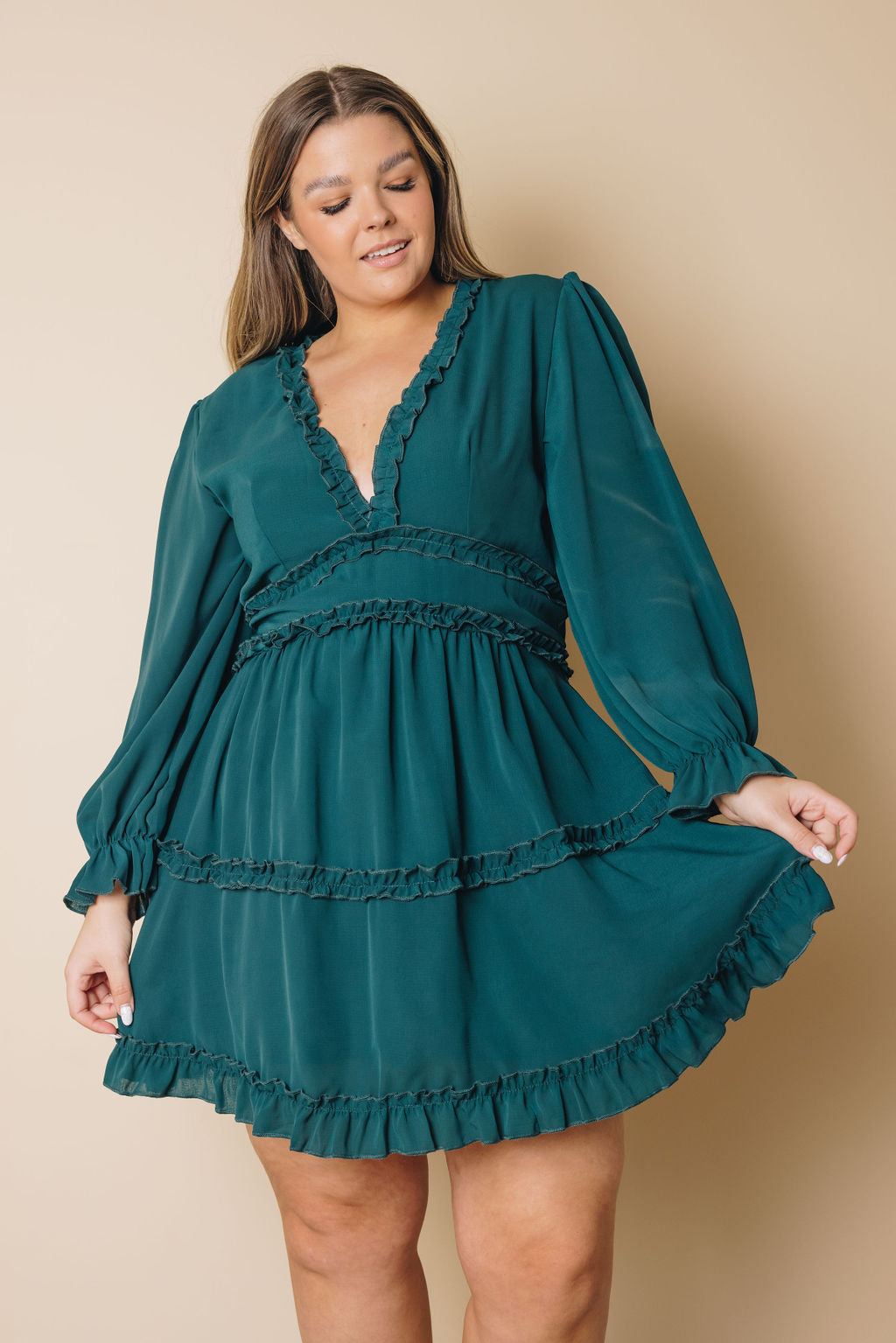 Rosie Ruffle Dress - Includes Plus Size.