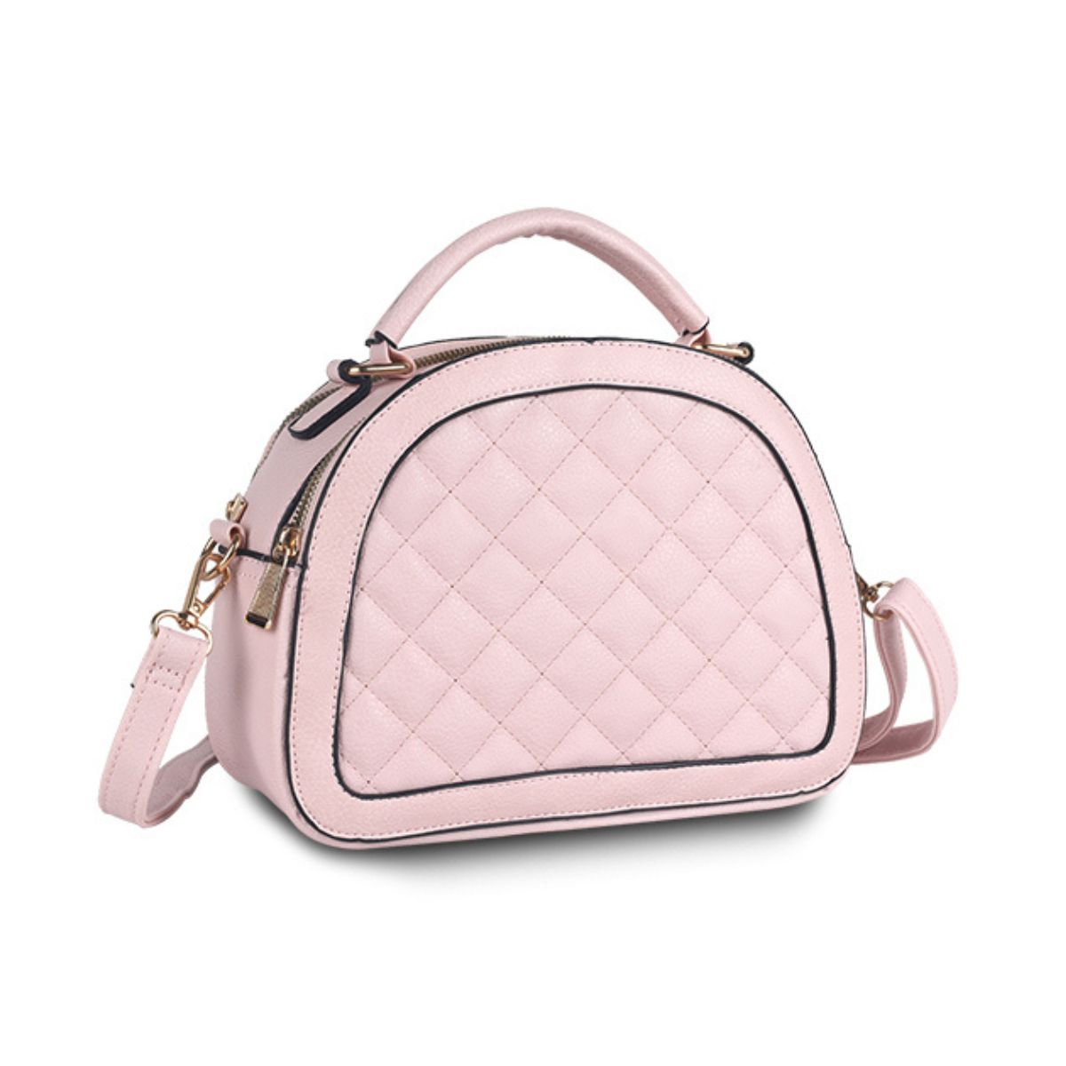 Pink Quilted Canteen Bag