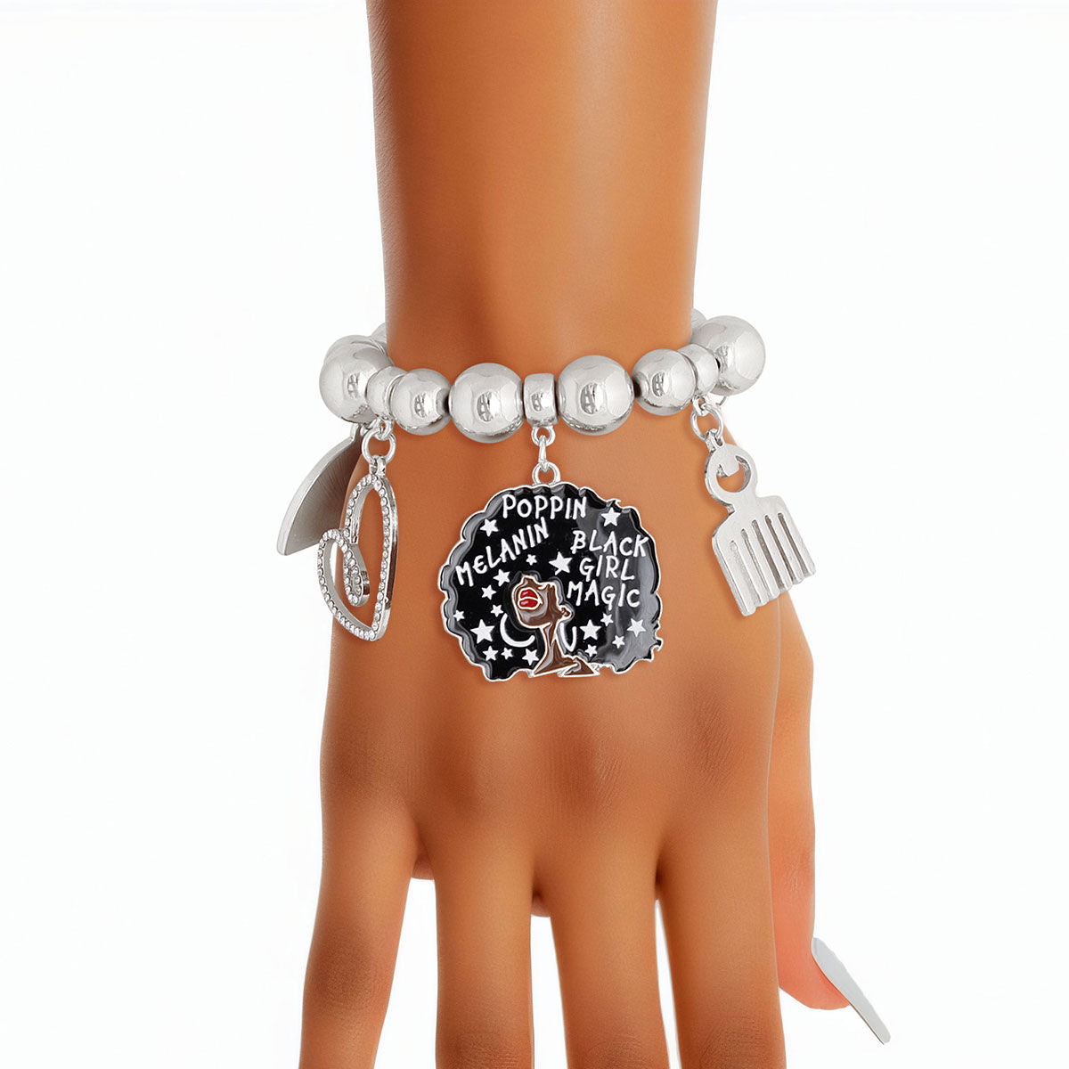 Silver Melanin Bracelet
