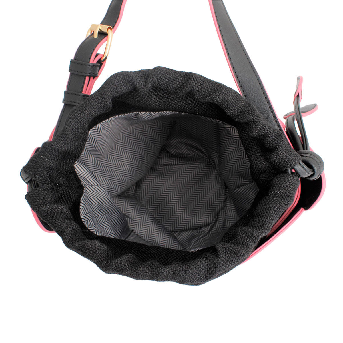 Black Tulip Bucket Bag