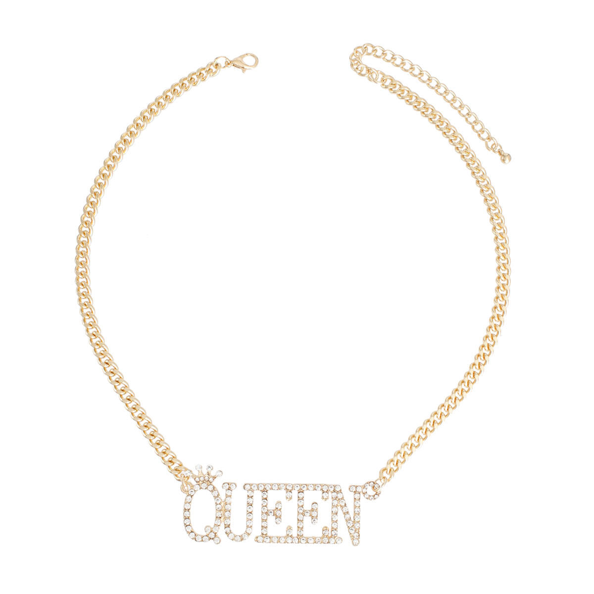 Gold Iced Queen Necklace
